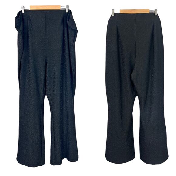 NWT TORRID Women's 5X Glitter Sparkle Pull-On Flare Stretch Lurex High-Rise Pant